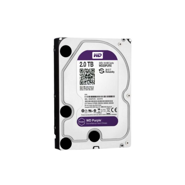 Disque dur Western Digital spécial vidéosurveillance pour enregistreur vidéo Ajax NVR - 2 TO