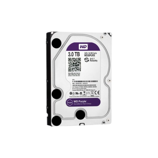 Disque dur Western Digital spécial vidéosurveillance pour enregistreur vidéo Ajax NVR - 3 TO