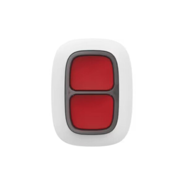 Bouton d'alerte sans fil Ajax DoubleButton Jeweller - Blanc