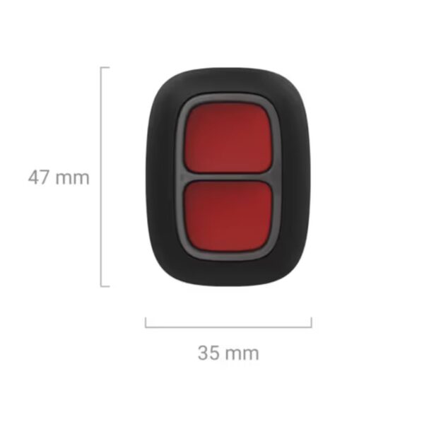 Bouton d'alerte sans fil Ajax DoubleButton Jeweller - Blanc – Image 6