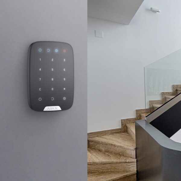 Clavier d'authentification Ajax KeyPad Jeweller - Noir – Image 8