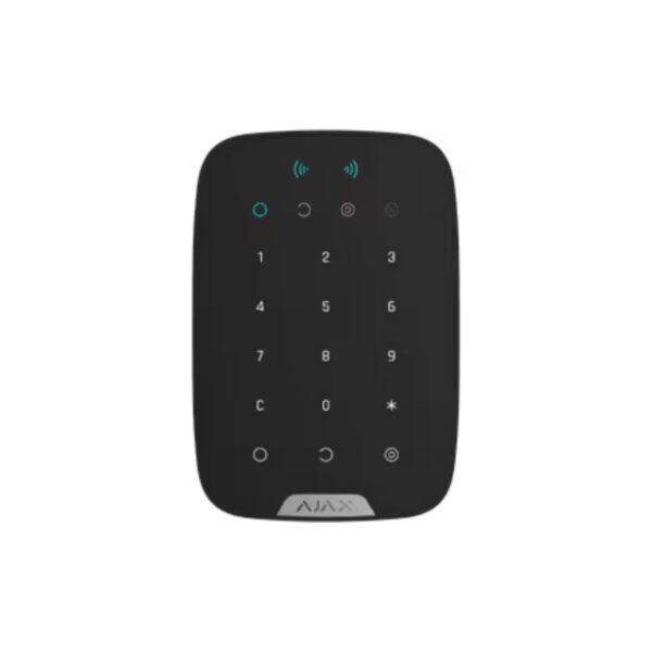 Clavier avec lecteur de cartes et badges Ajax KeyPad Plus Jeweller - Noir