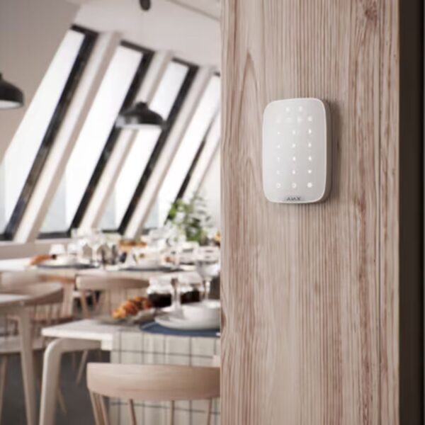Clavier avec lecteur de cartes et badges Ajax KeyPad Plus Jeweller - Blanc – Image 10