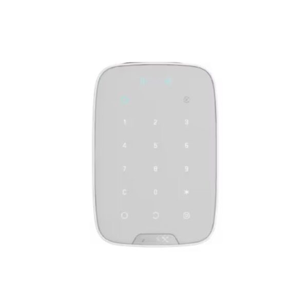 Clavier avec lecteur de cartes et badges Ajax KeyPad Plus Jeweller - Blanc