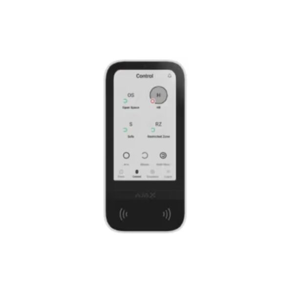 Clavier avec un écran tactile Ajax KeyPad Touchscreen Jeweller - Blanc
