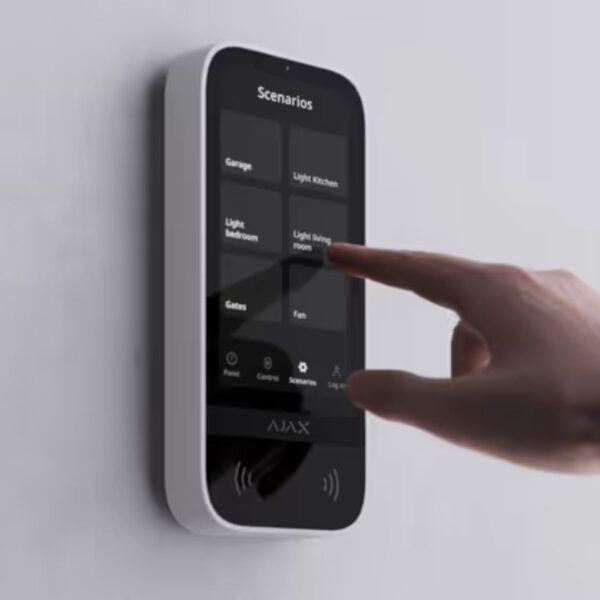 Clavier avec un écran tactile Ajax KeyPad Touchscreen Jeweller - Blanc – Image 14