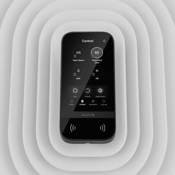Clavier avec un écran tactile Ajax KeyPad Touchscreen Jeweller - Blanc – Image 2