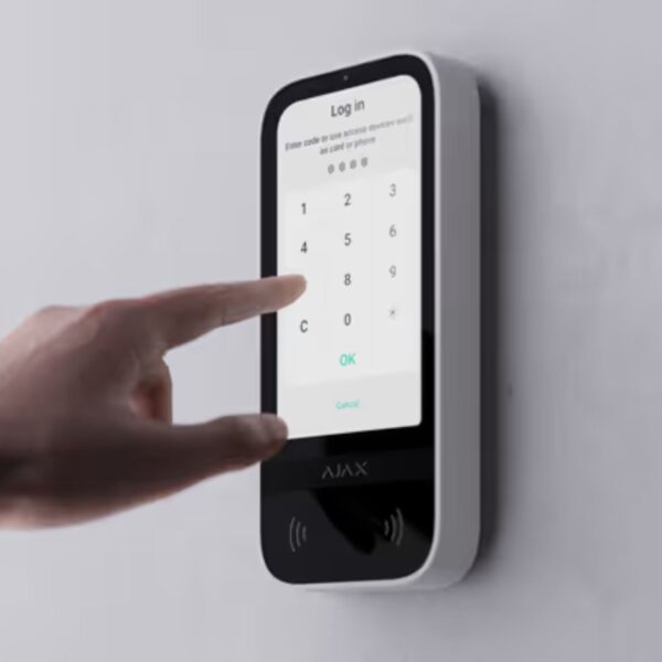 Clavier avec un écran tactile Ajax KeyPad Touchscreen Jeweller - Blanc – Image 13